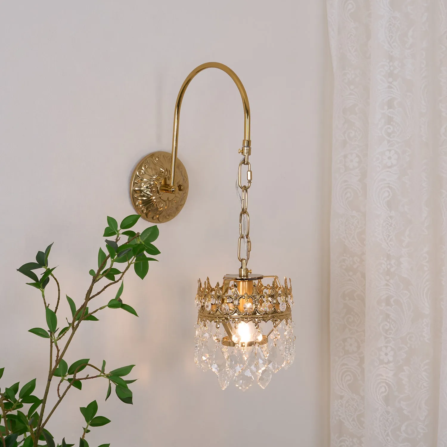 Crystal Crown Sconce