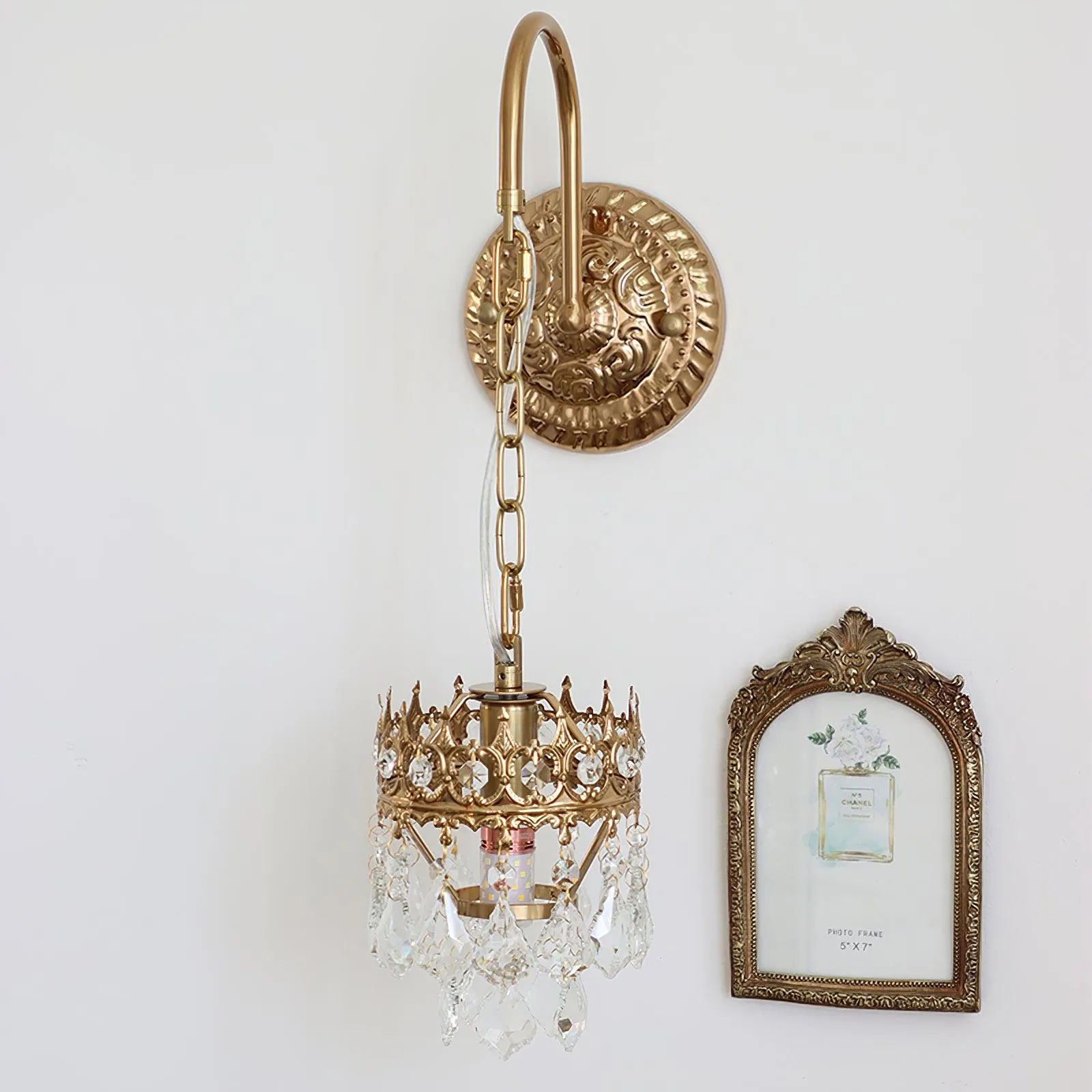 Crystal Crown Sconce