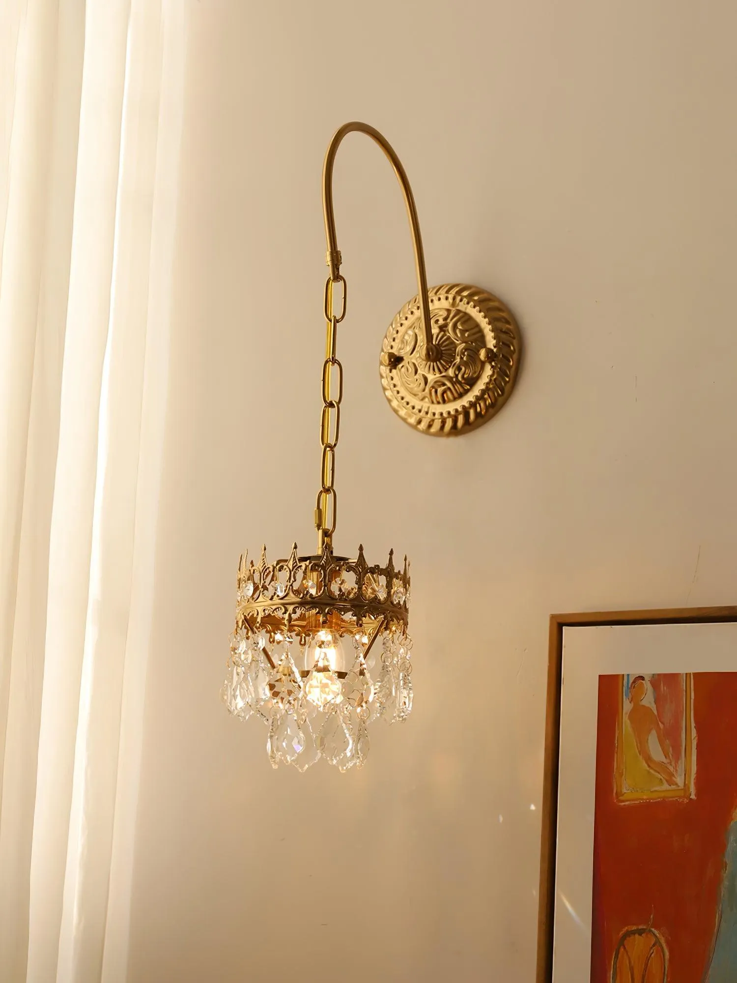 Crystal Crown Sconce