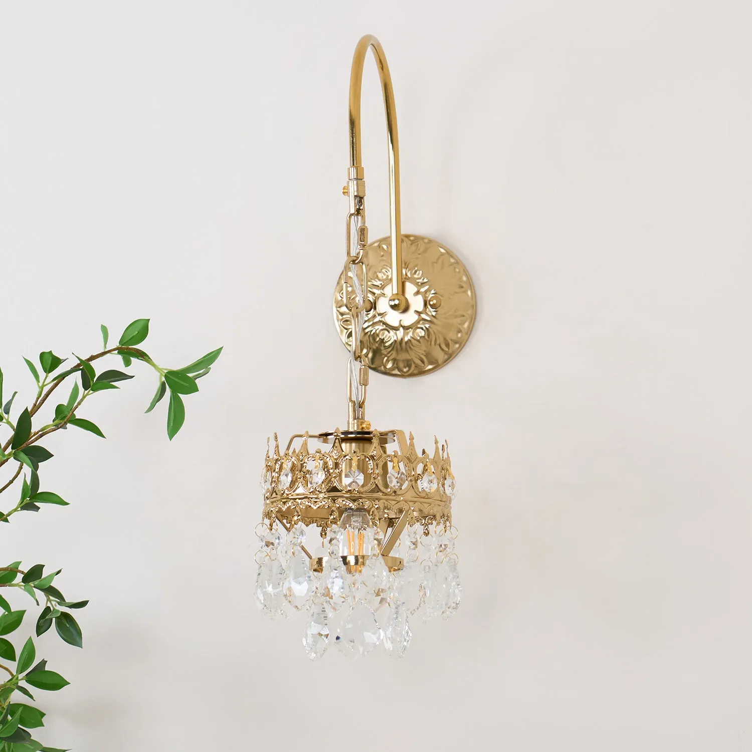 Crystal Crown Sconce