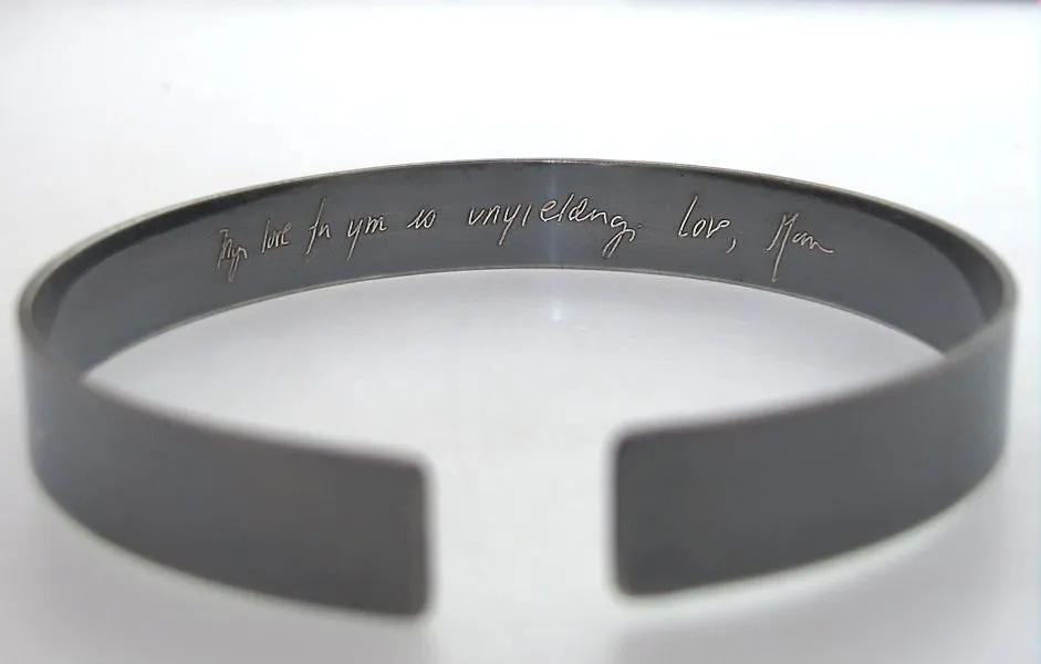 Custom Handwriting Engraved Bracelet