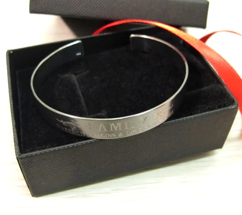 Custom Handwriting Engraved Bracelet