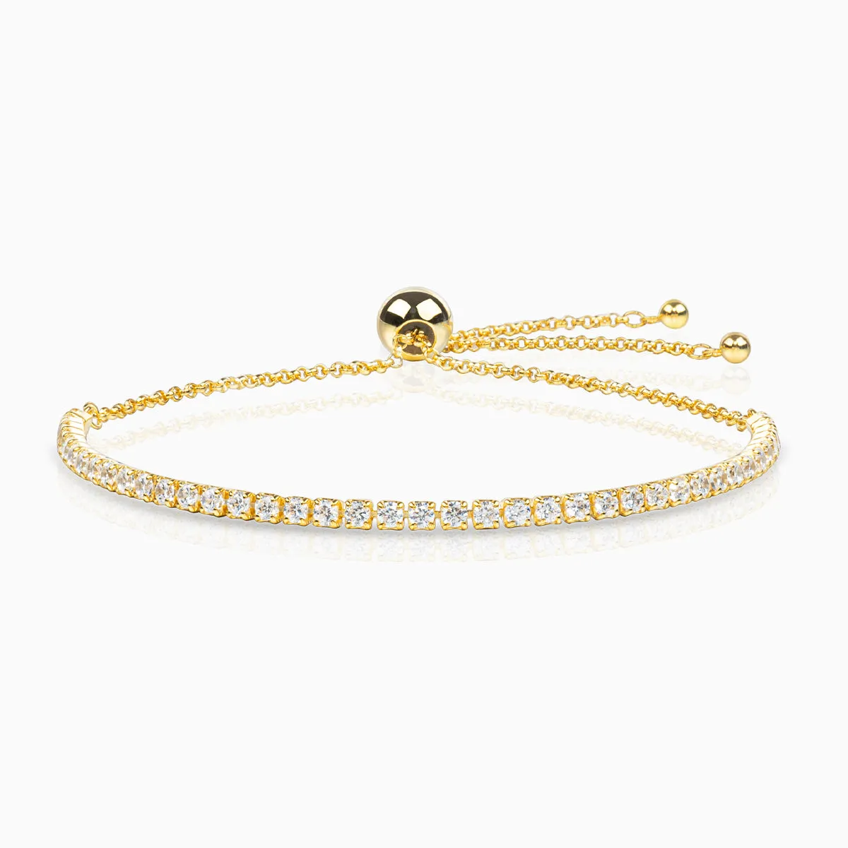 Dazzling Tennis Slider Bracelet