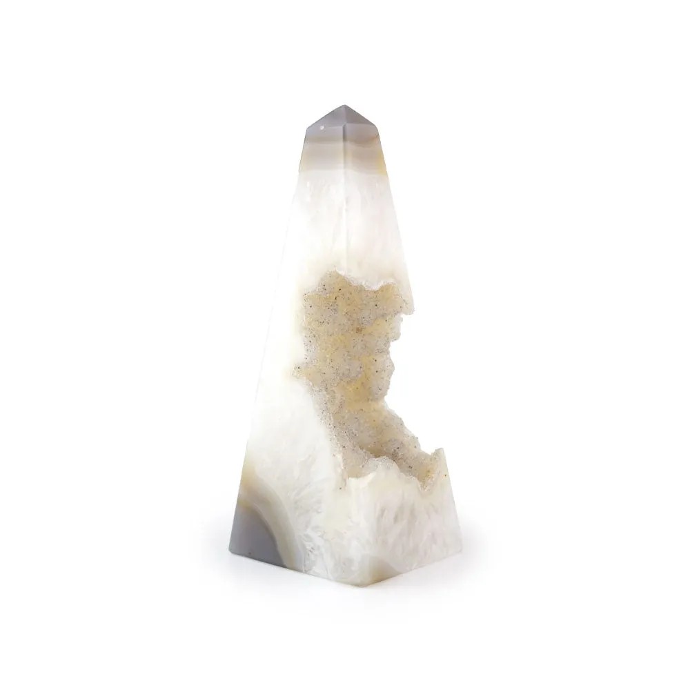 Druzy Agate Obelisk