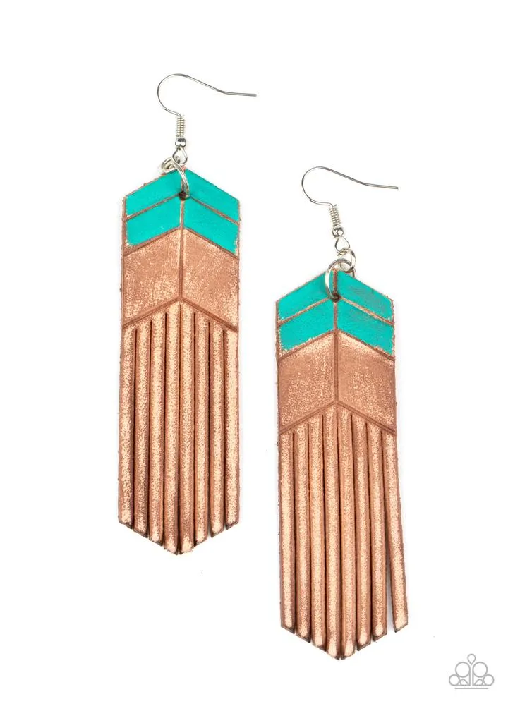 Earrings DESERT TRAILS - BLUE E67