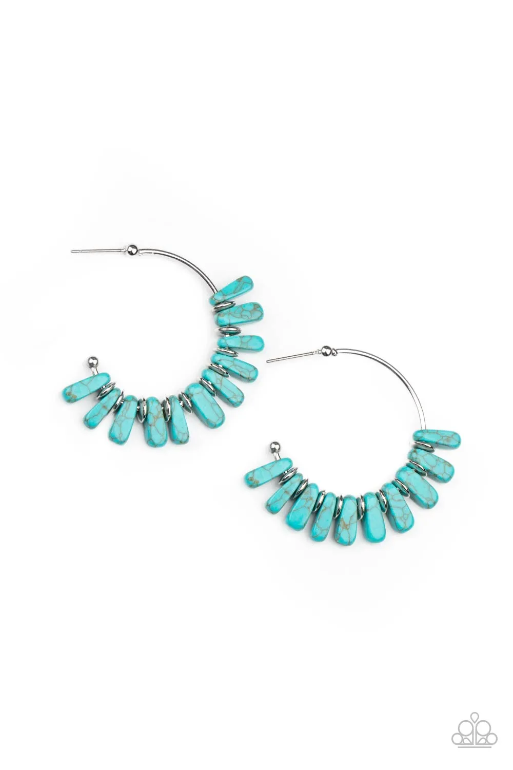 Earrings Poshly Primitive - Blue E141