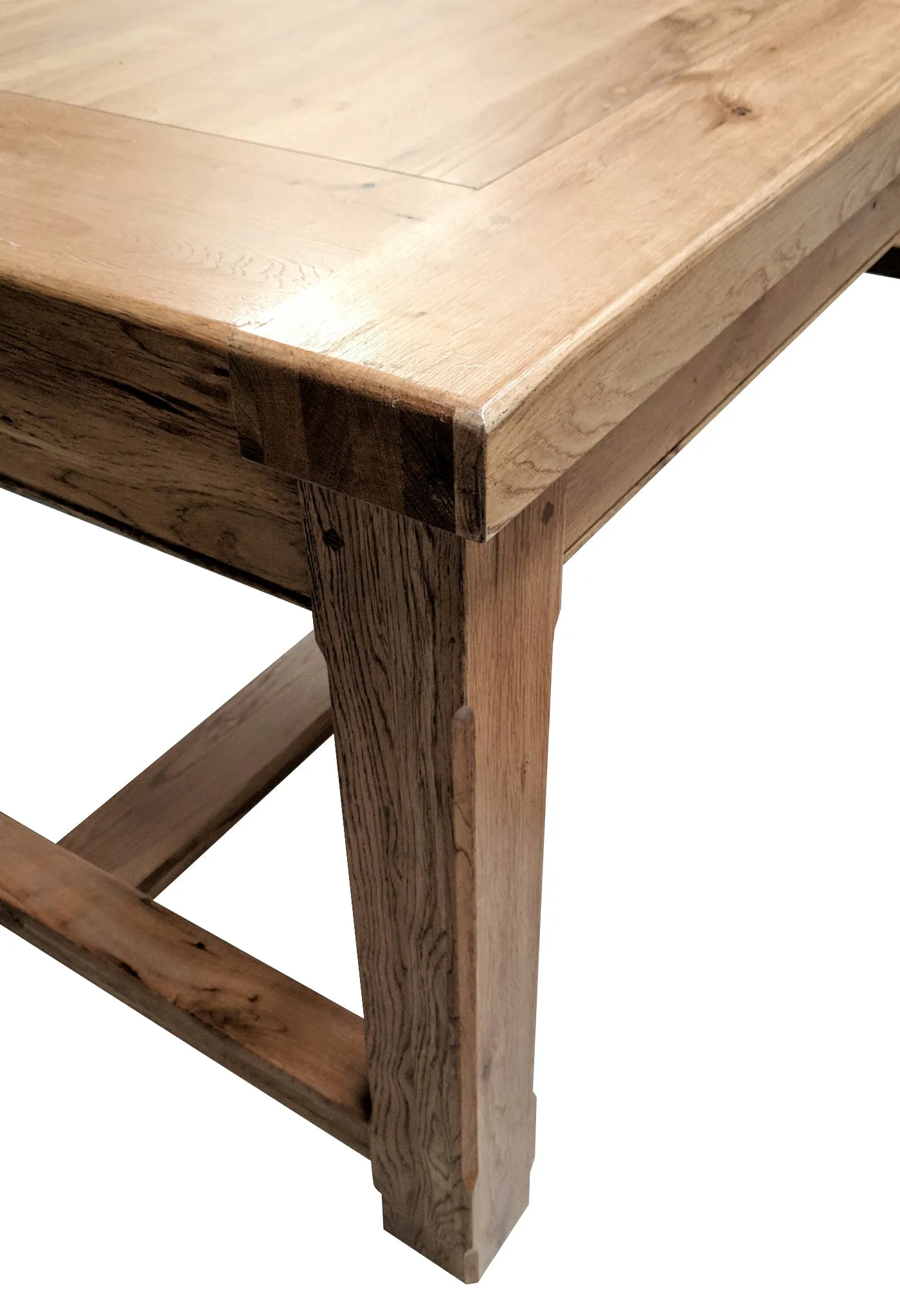 Empire Classic Grand solid oak extending dining table - Blonde oak range