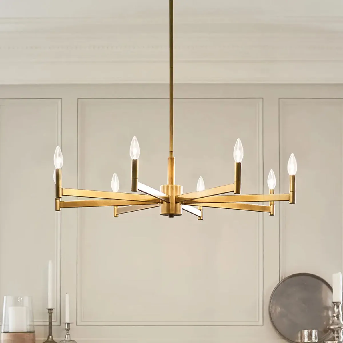 Erzo 36 In Chandelier Brass finish