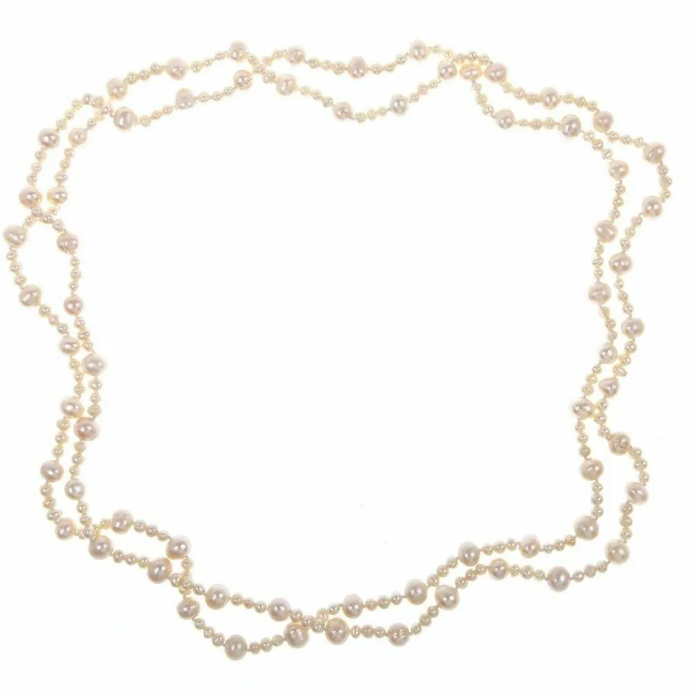 Eternal Pearl Necklace | Champagne