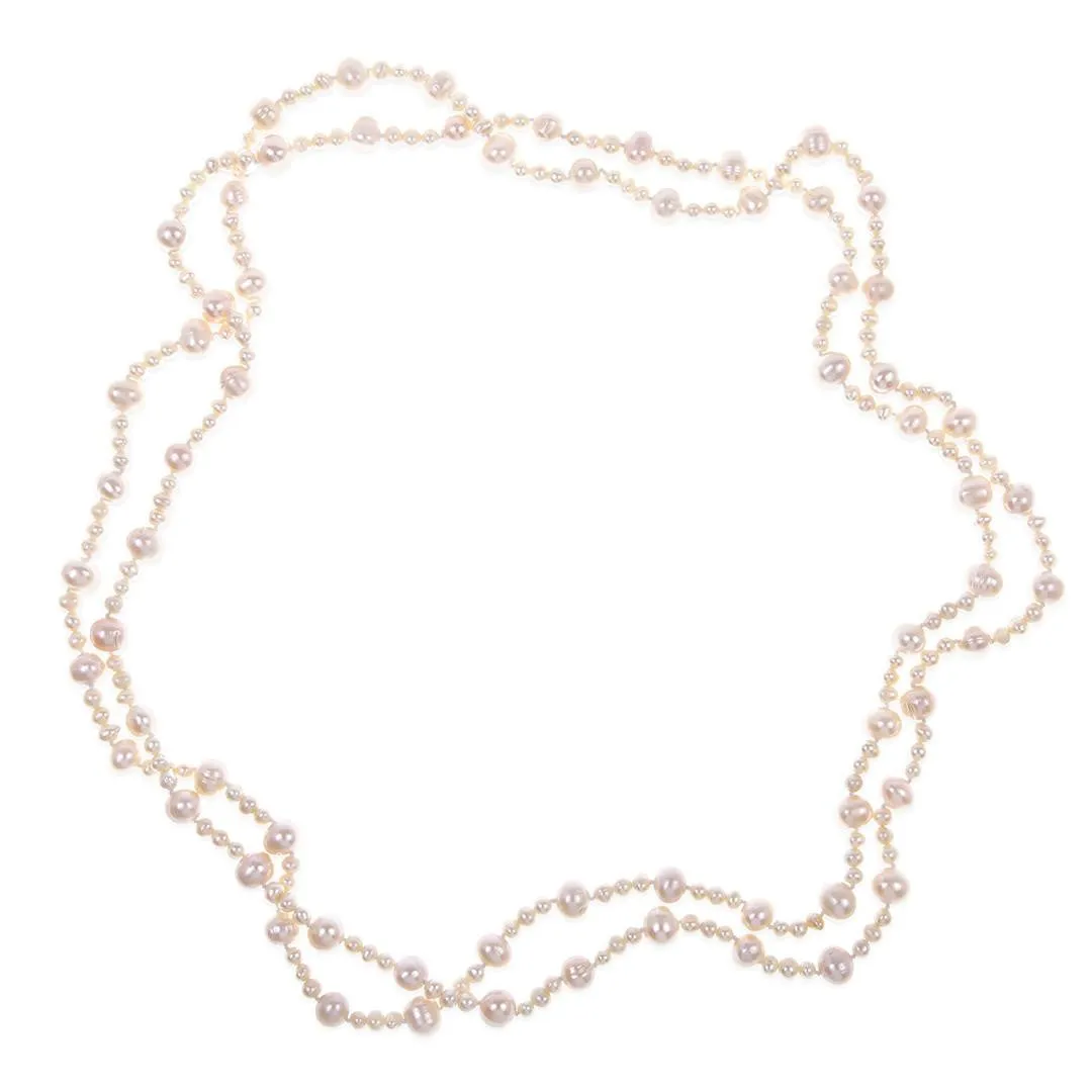 Eternal Pearl Necklace | Champagne