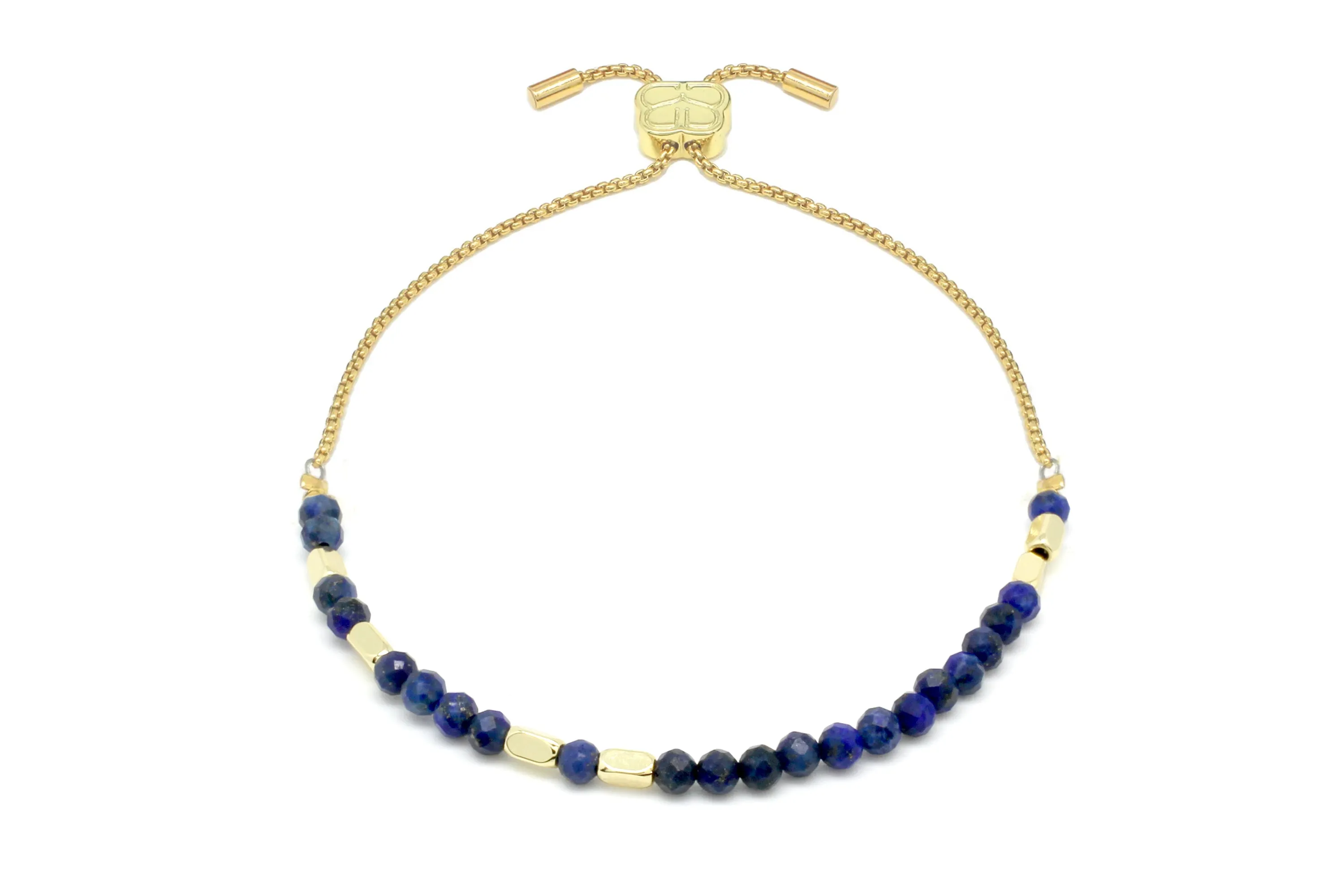 Friendship Lapis Gold Bracelet