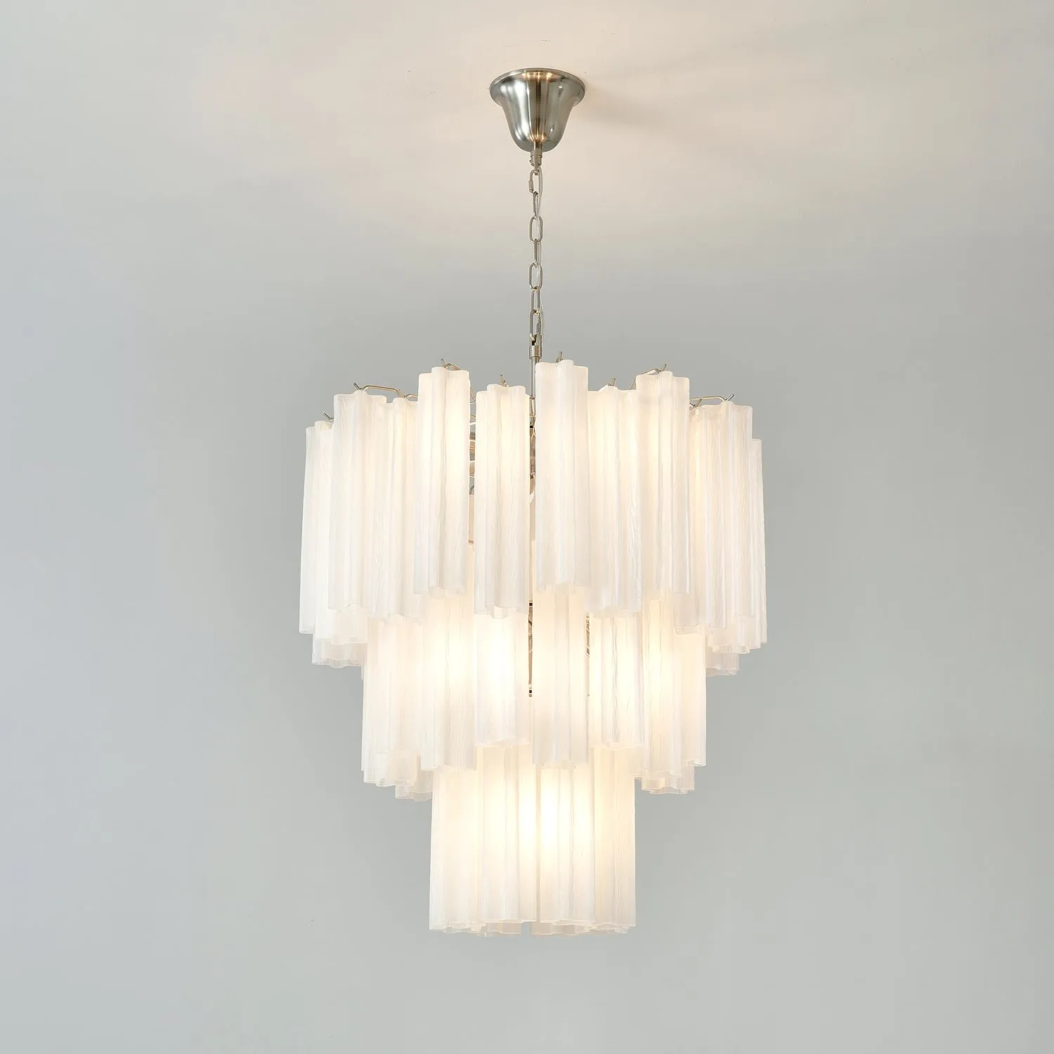 Frosted Glass Tubes Chandelier