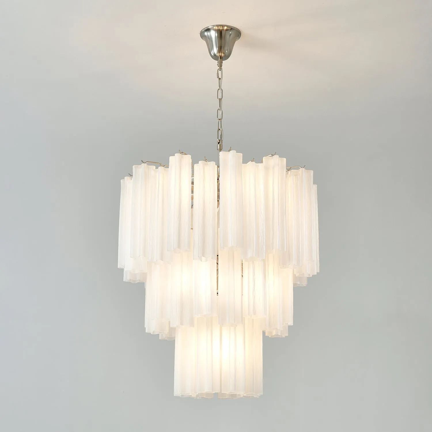 Frosted Glass Tubes Chandelier