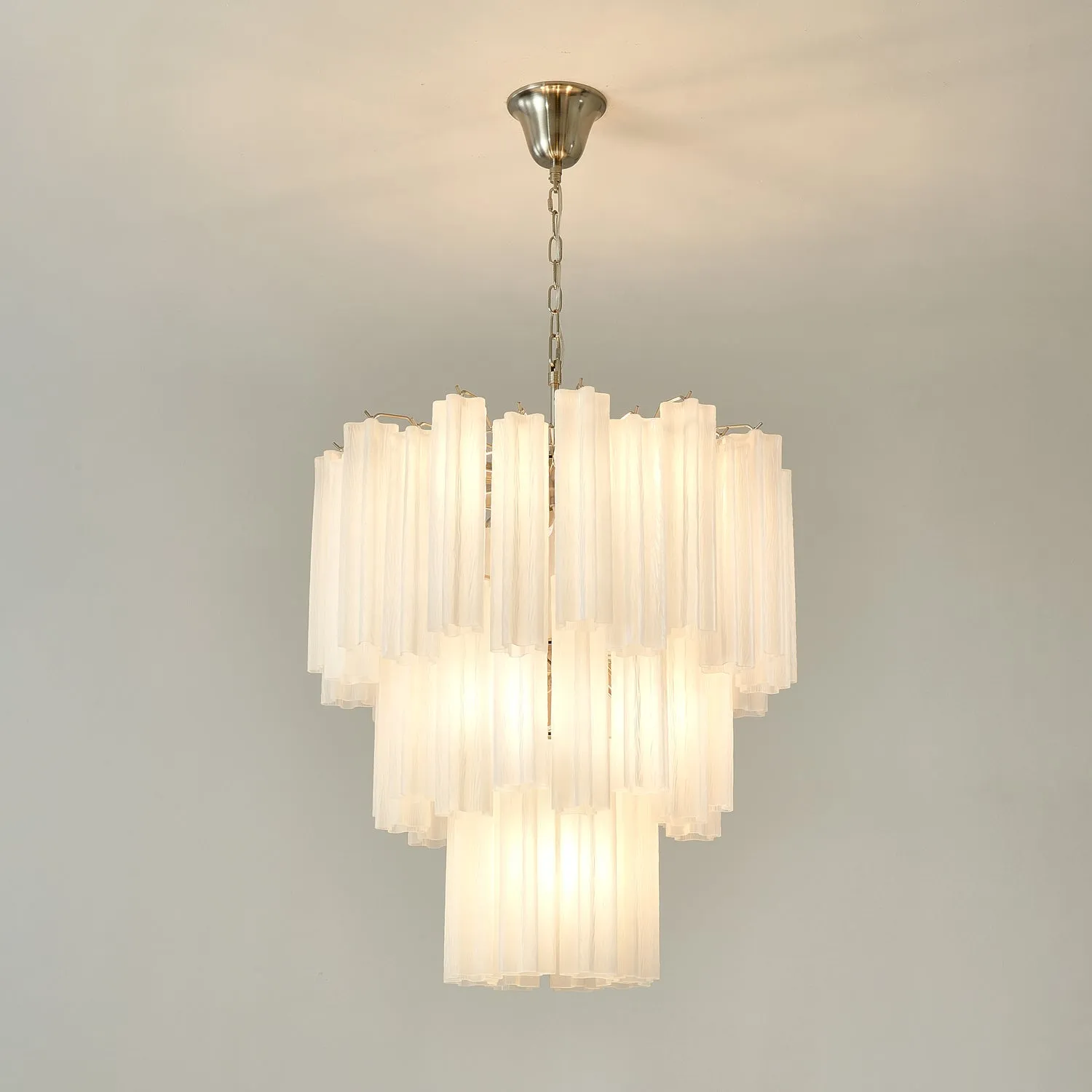 Frosted Glass Tubes Chandelier