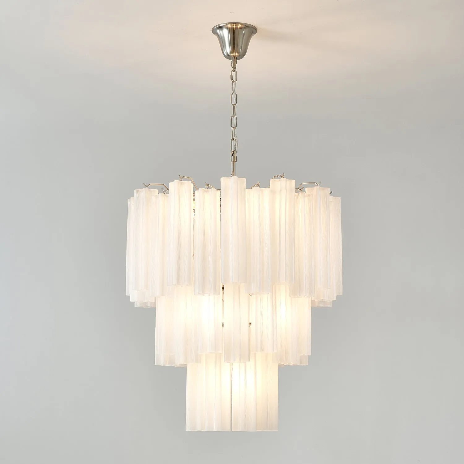 Frosted Glass Tubes Chandelier