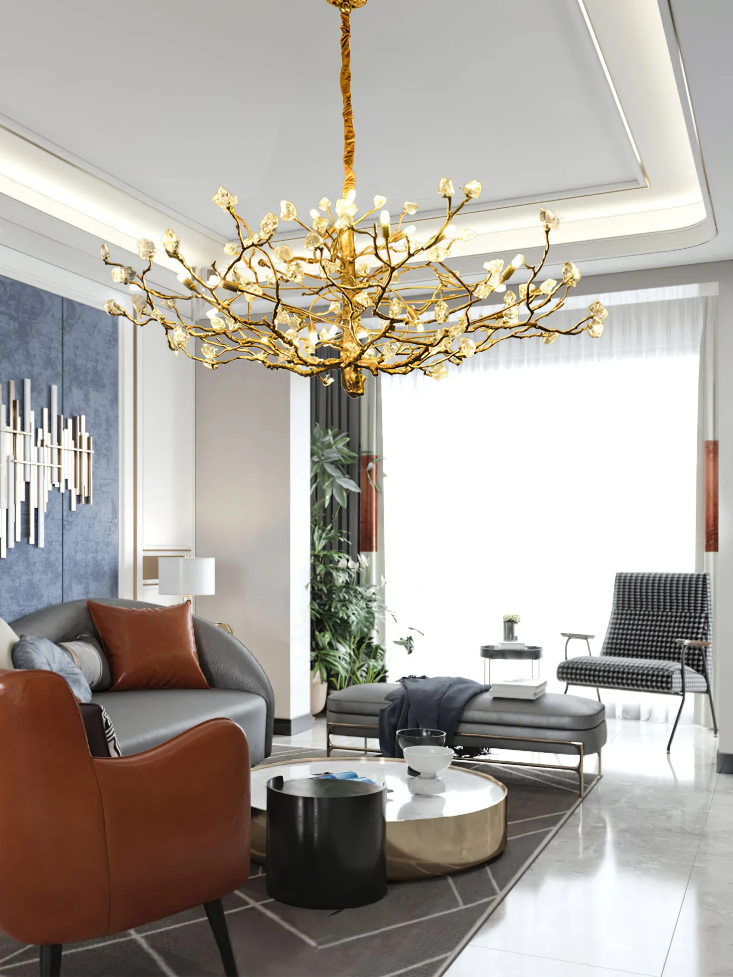 Gemstone Branch Chandelier