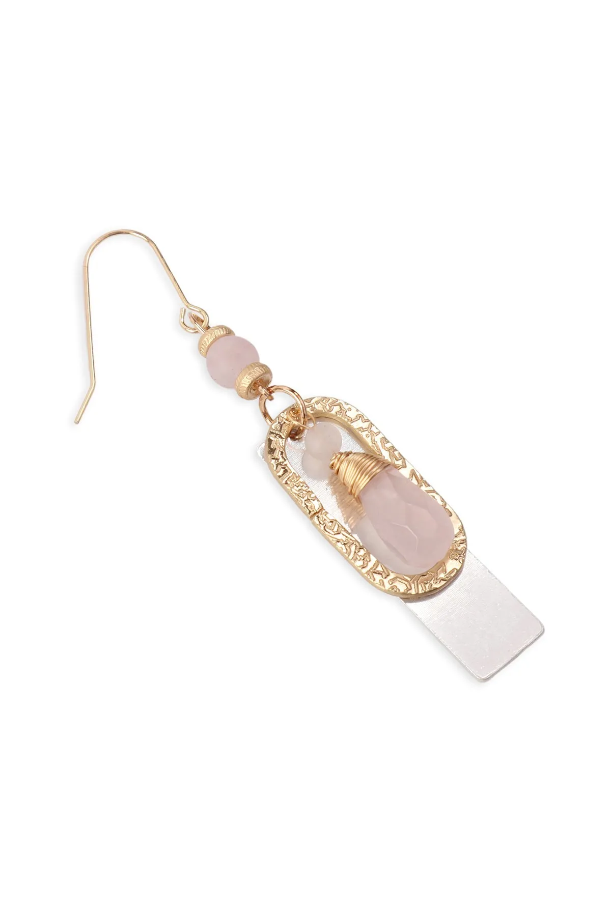 Hde3098 - Stone Charm Drop Earrings