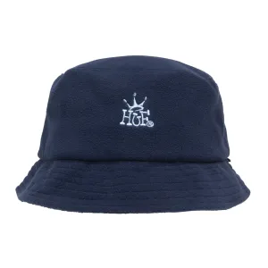 HUF Crown Polar Fleece Bucket Hat Navy