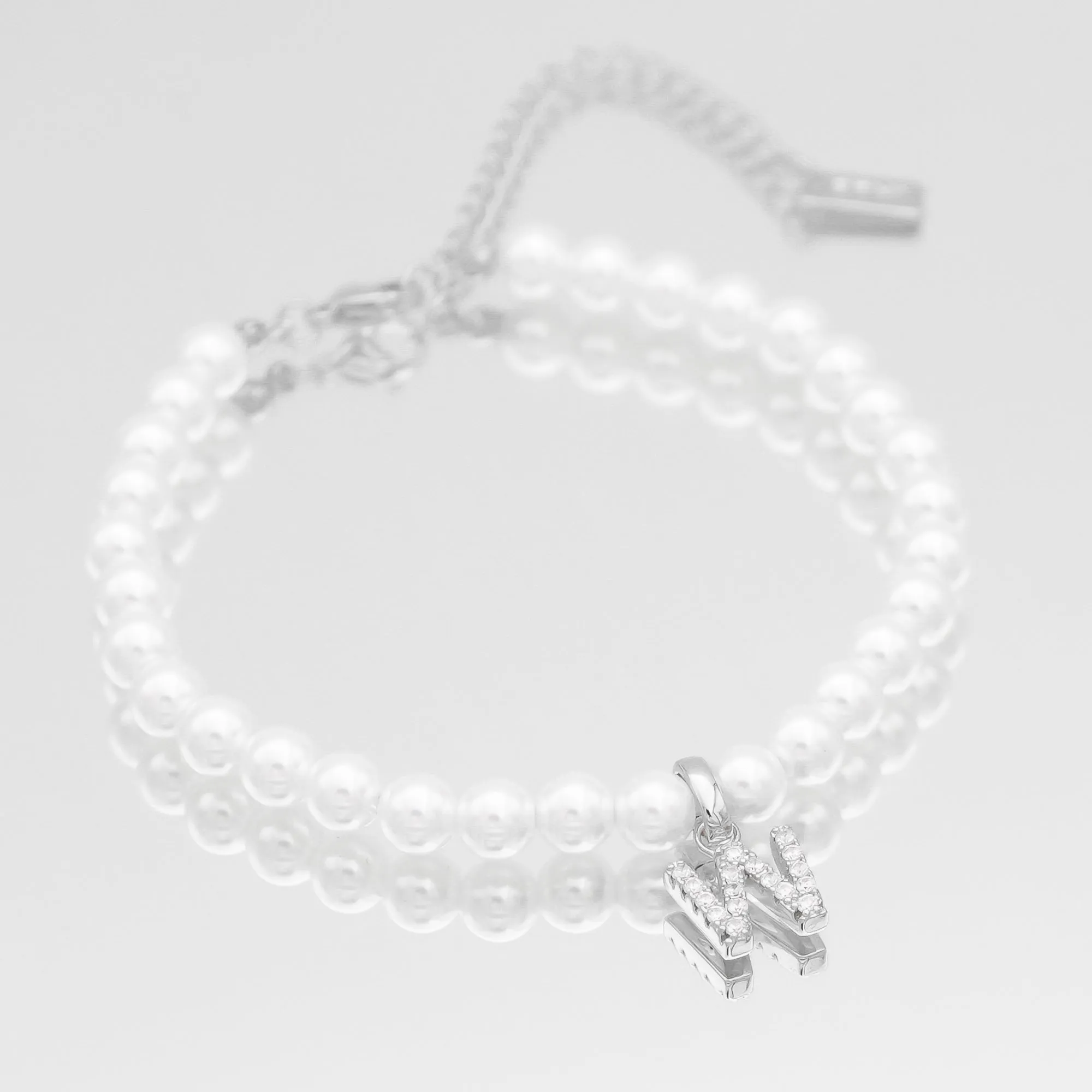 ICY Pearl Initial Bracelet