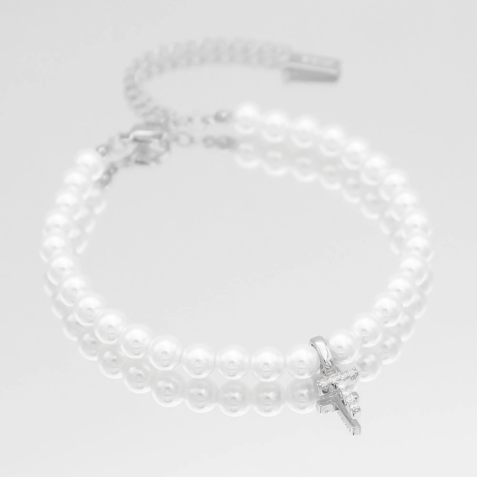 ICY Pearl Initial Bracelet