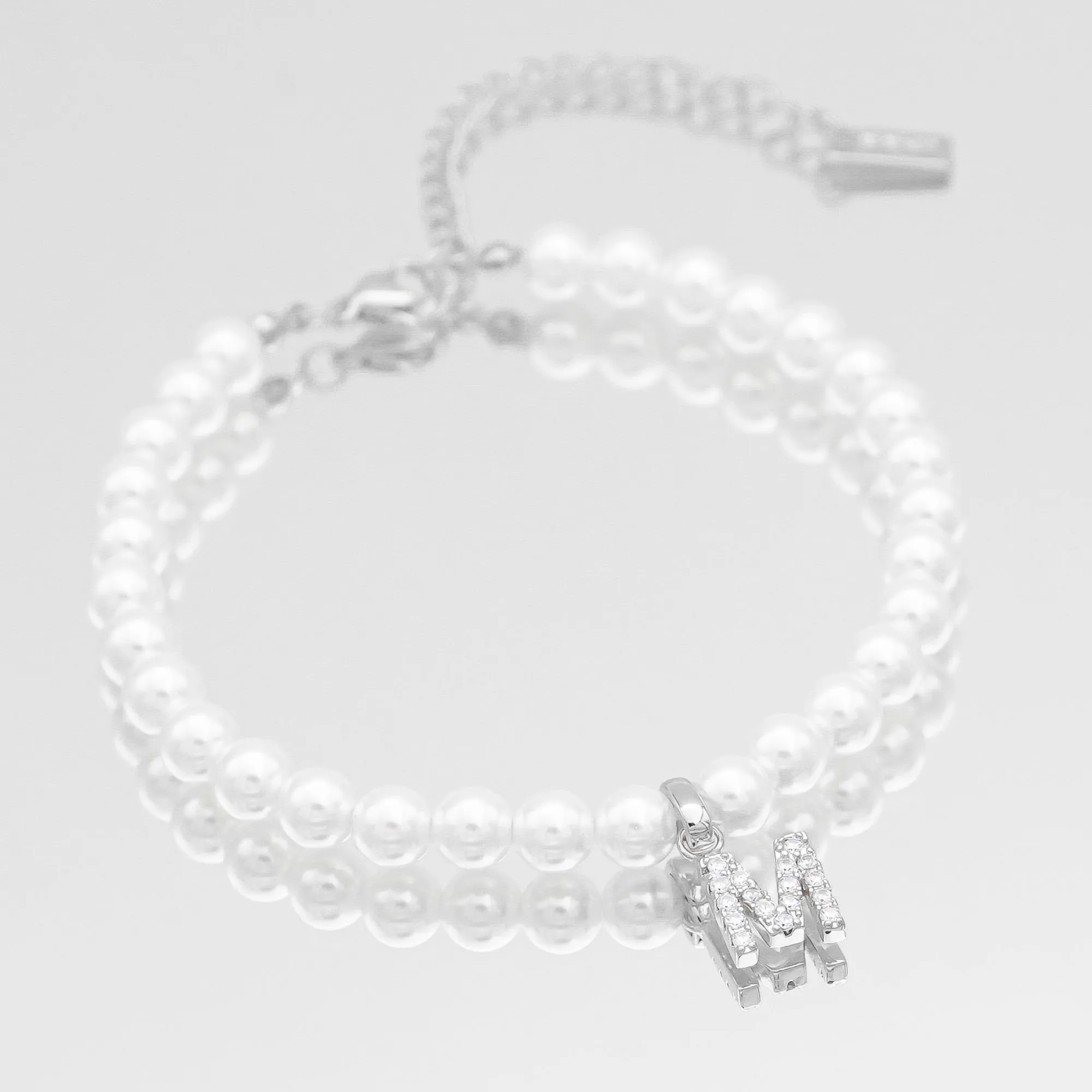 ICY Pearl Initial Bracelet