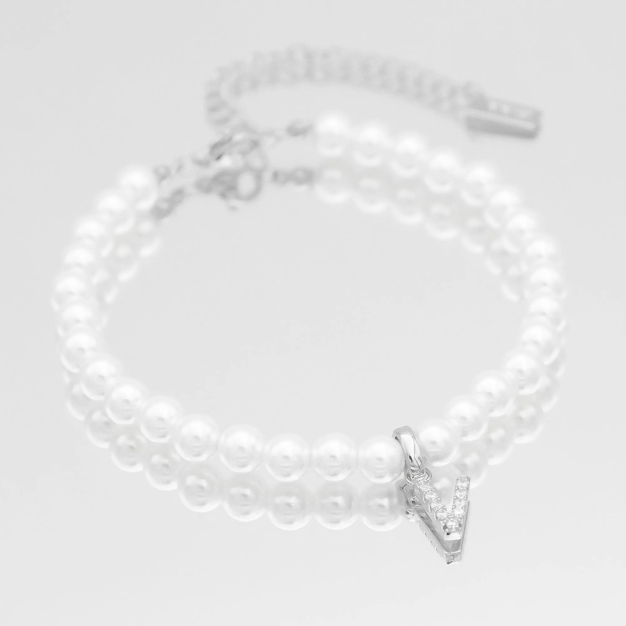 ICY Pearl Initial Bracelet