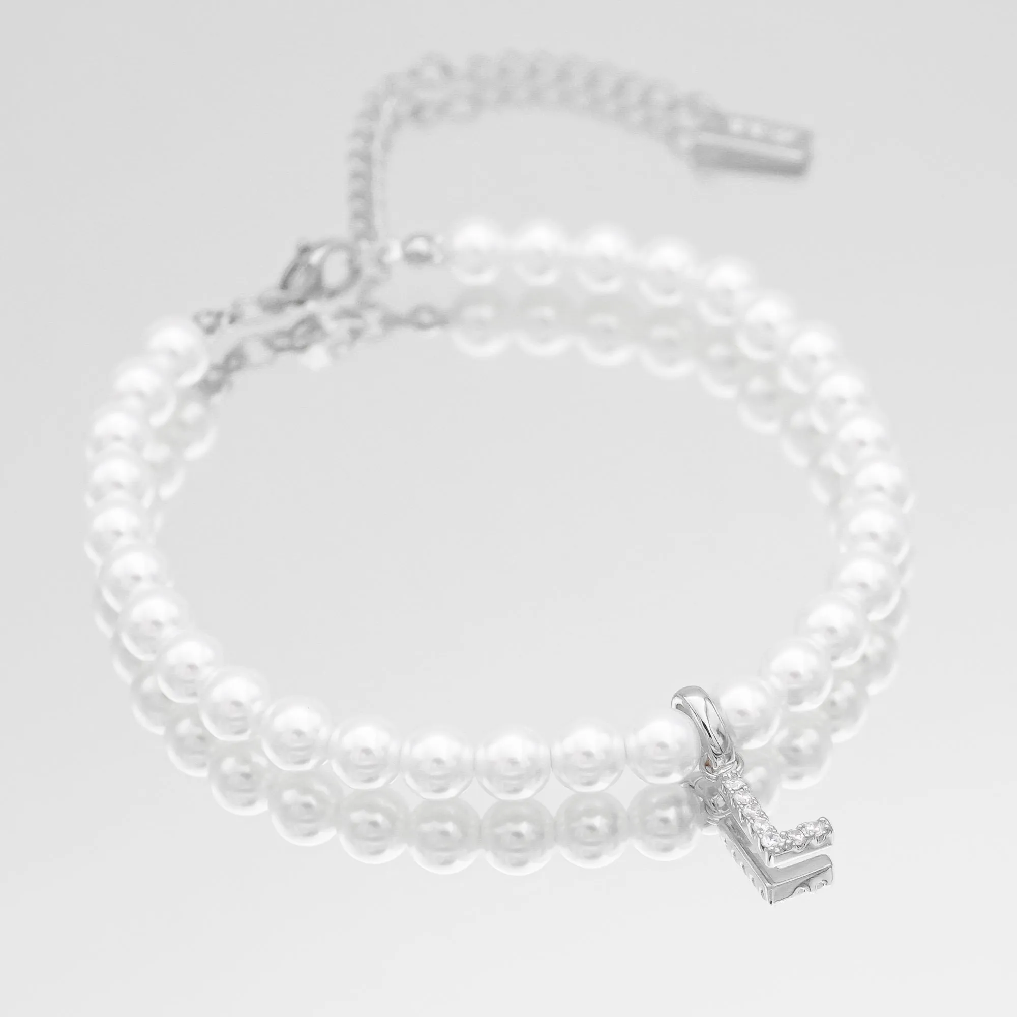 ICY Pearl Initial Bracelet