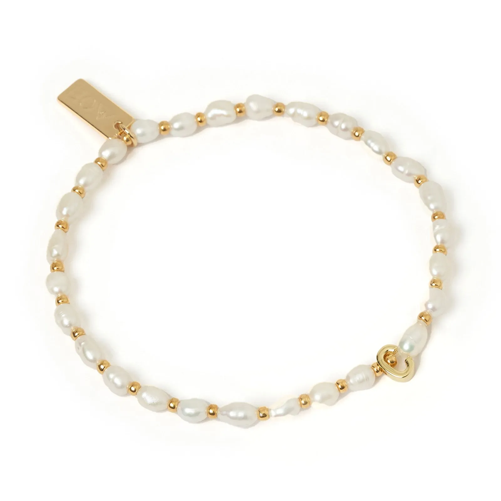 Initial Pearl Bracelet