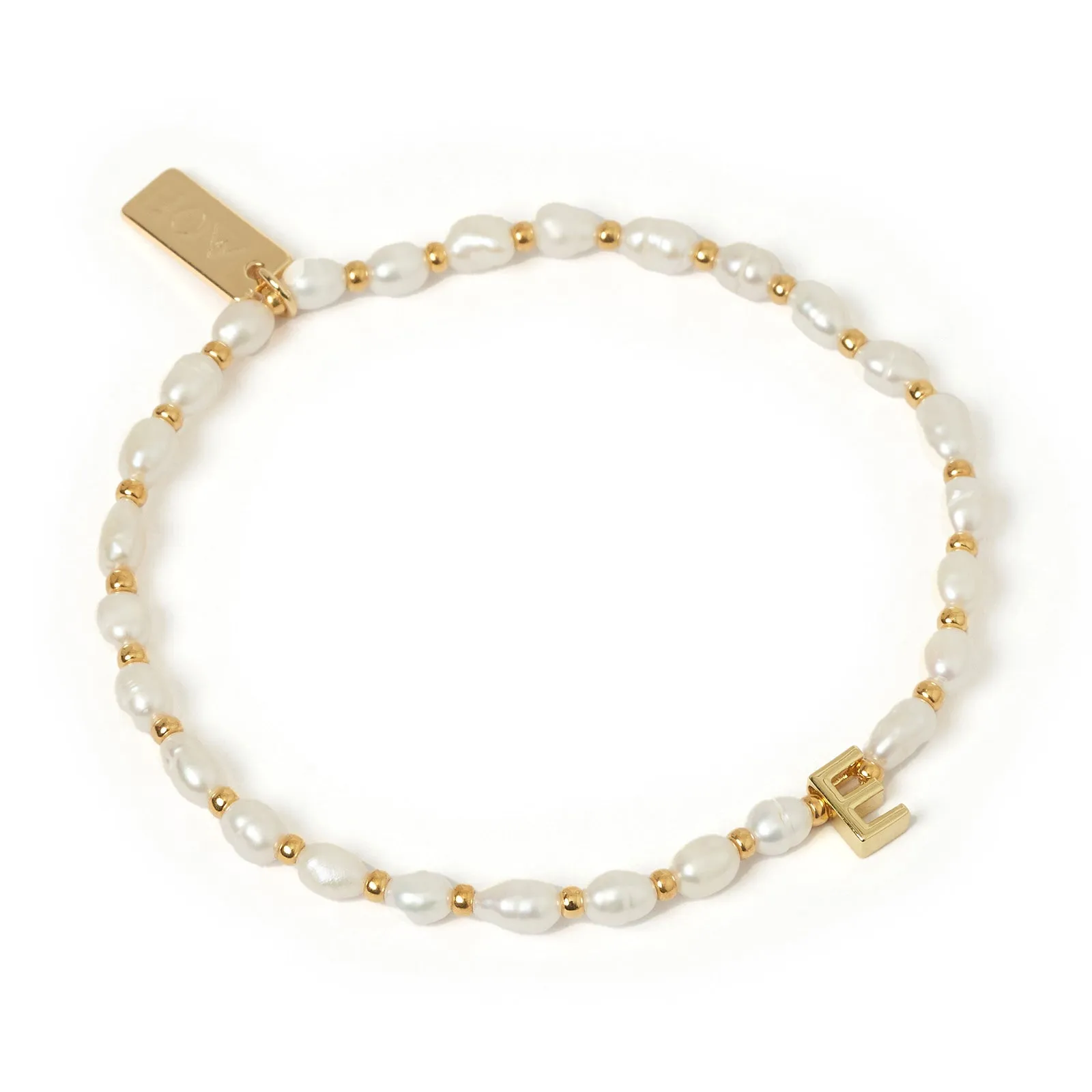 Initial Pearl Bracelet