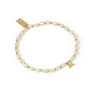 Initial Pearl Bracelet