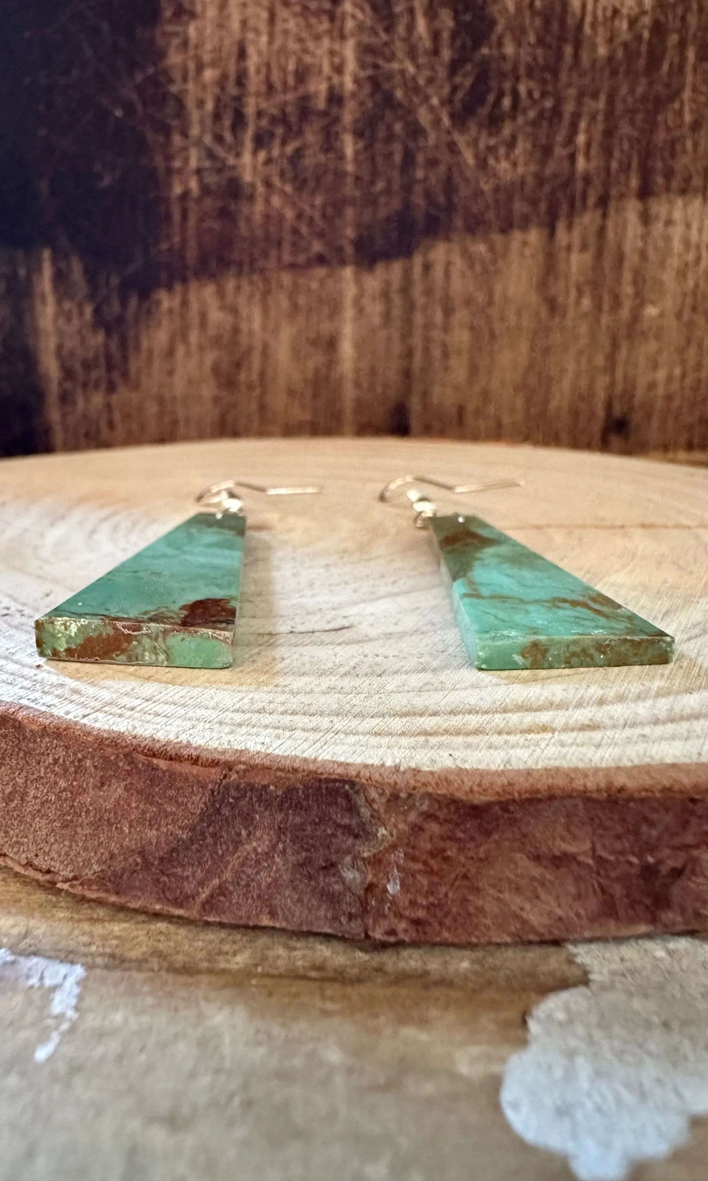 JAMESON PETE CLEAN Slate Navajo Turquoise Earrings