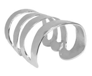 Karine Sultan Katie Cuff Bracelet in Silver