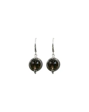 Karyn Chopik Smokey Topaz Drop Earrings