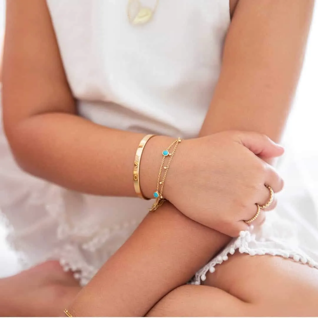 Kids Signature Engravable Cuff ID Bracelet