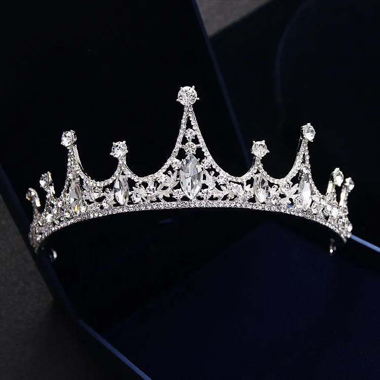 Korean Princess Bride Wedding Wedding Tiara jewelry hair accessories QUEEN CROWN diamond crown