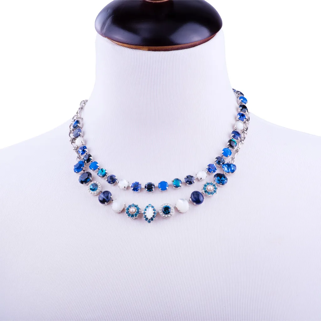 Large Oval Cluster Necklace in "Cascade" *Custom*