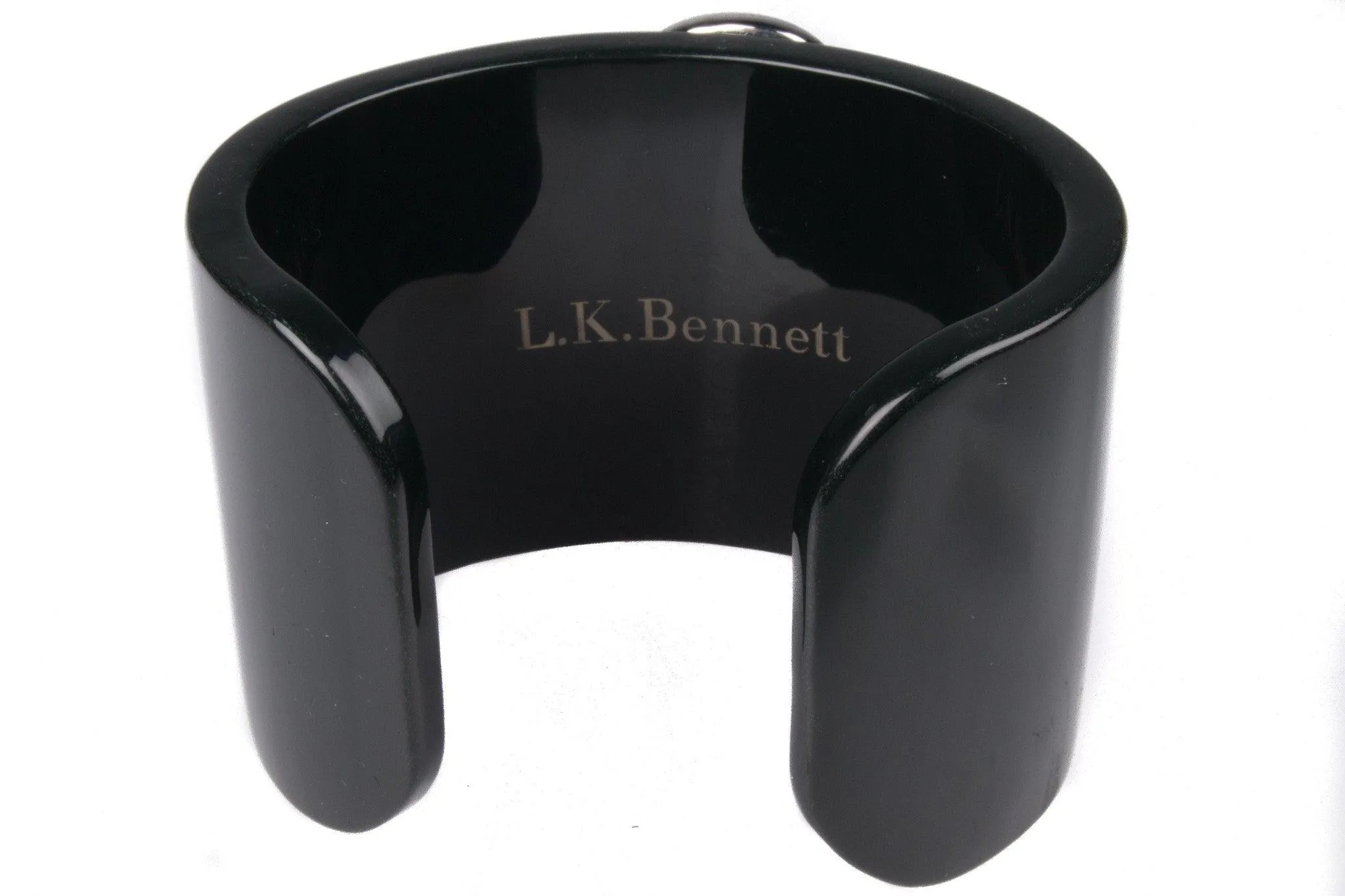 L.K Bennett plastic black and diamante cuff