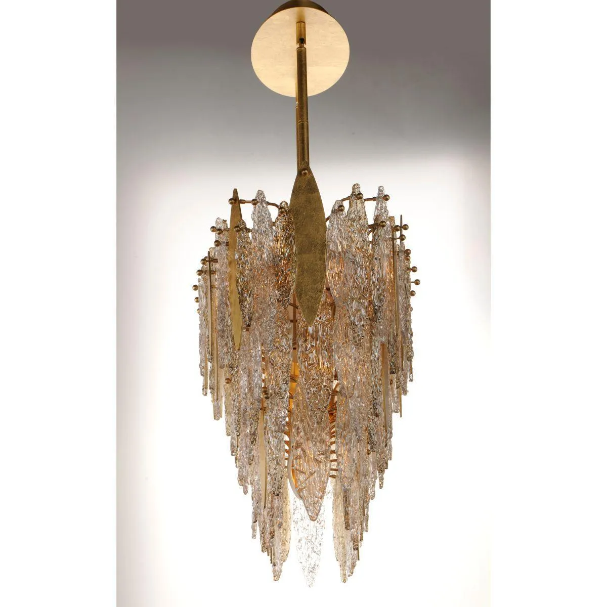 Majestic 40 in. 18 Lights Chandelier Gold Leaf Finish