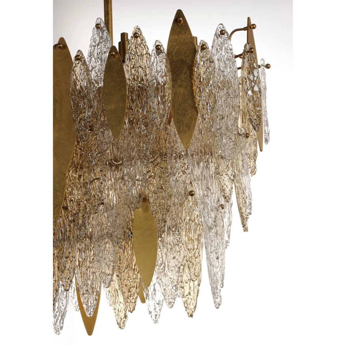 Majestic 40 in. 18 Lights Chandelier Gold Leaf Finish