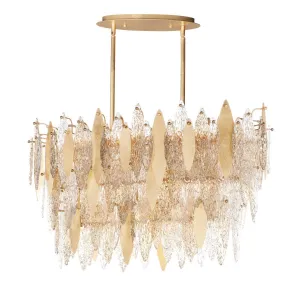 Majestic 40 in. 18 Lights Chandelier Gold Leaf Finish