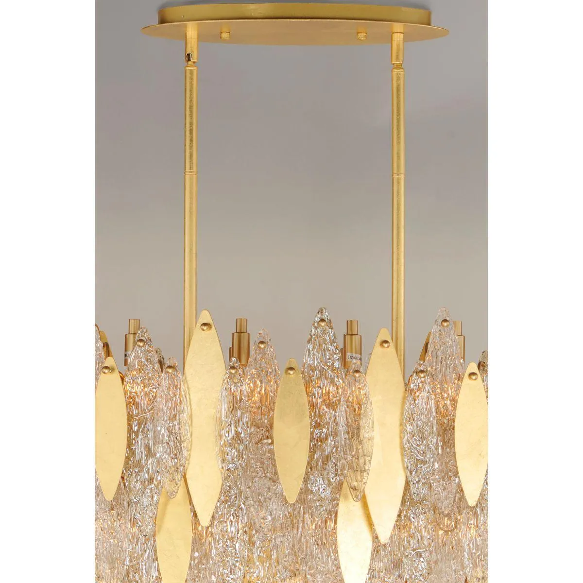 Majestic 40 in. 18 Lights Chandelier Gold Leaf Finish