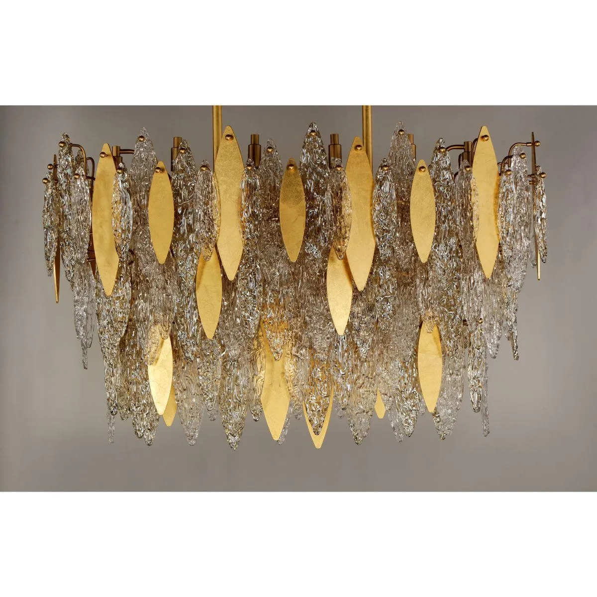 Majestic 40 in. 18 Lights Chandelier Gold Leaf Finish