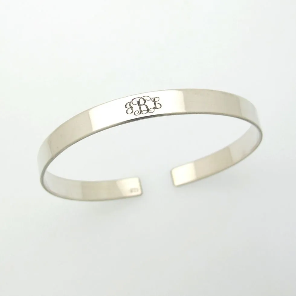 Monogram Engraved Bracelet