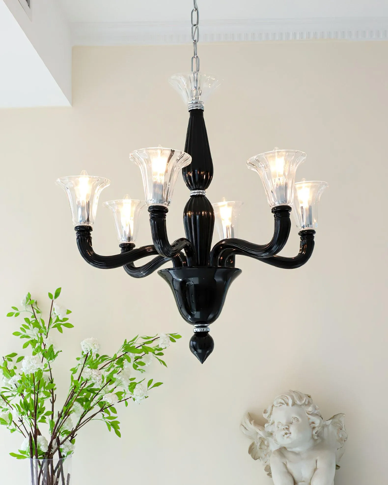 Murano Candle Chandelier