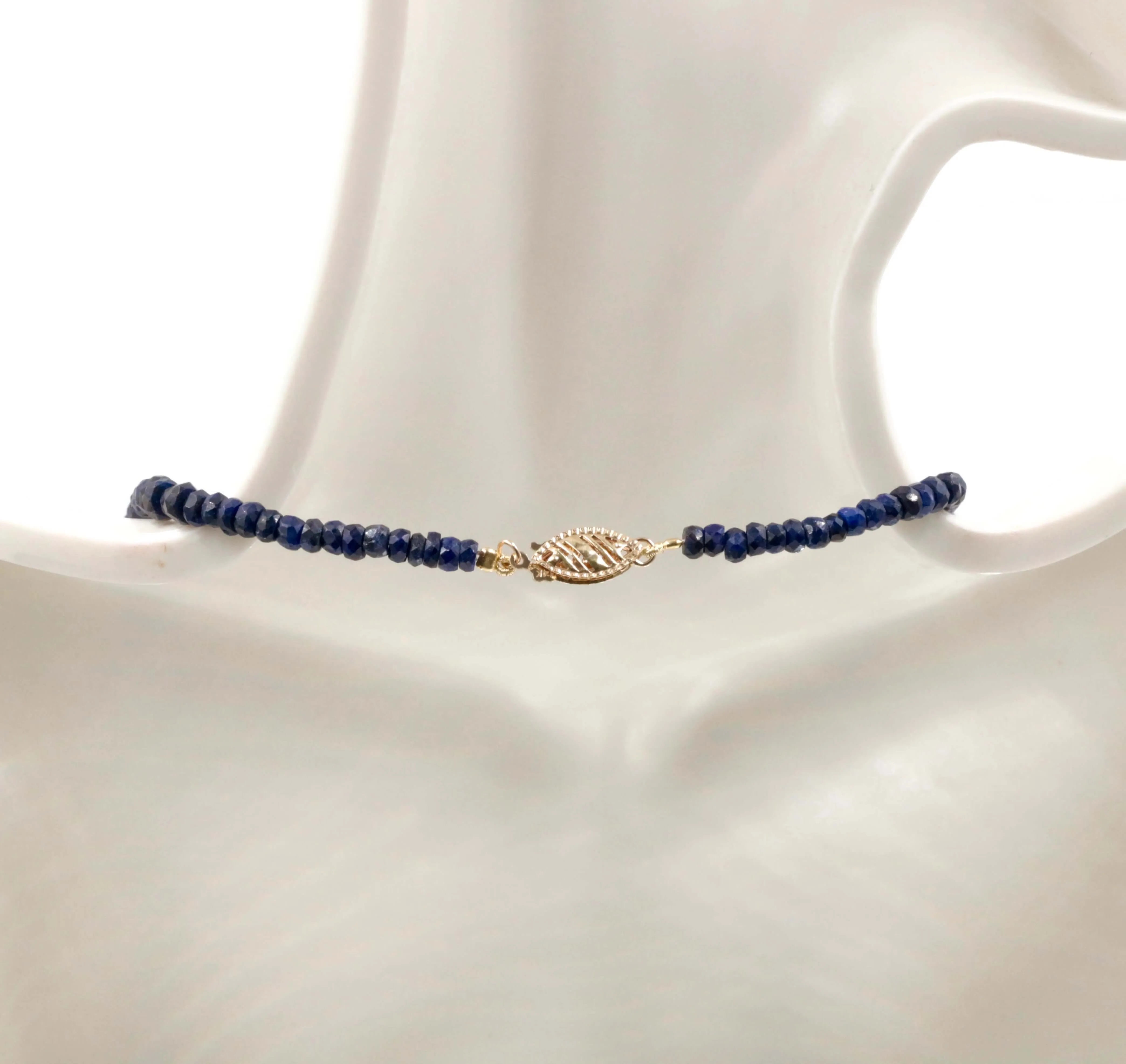 Natural Sapphire Necklace Blue Sapphire Necklace Sapphire Beads Blue Gemstone beads Sapphire stone beads SKU:6142176