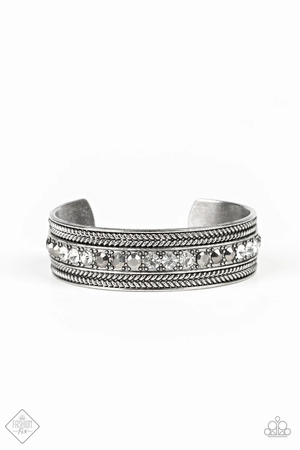 Paparazzi Accessories  - Empress Etiquette #B20 Drawer 5/1 - Silver Fashion Fix Bracelet  June 2019