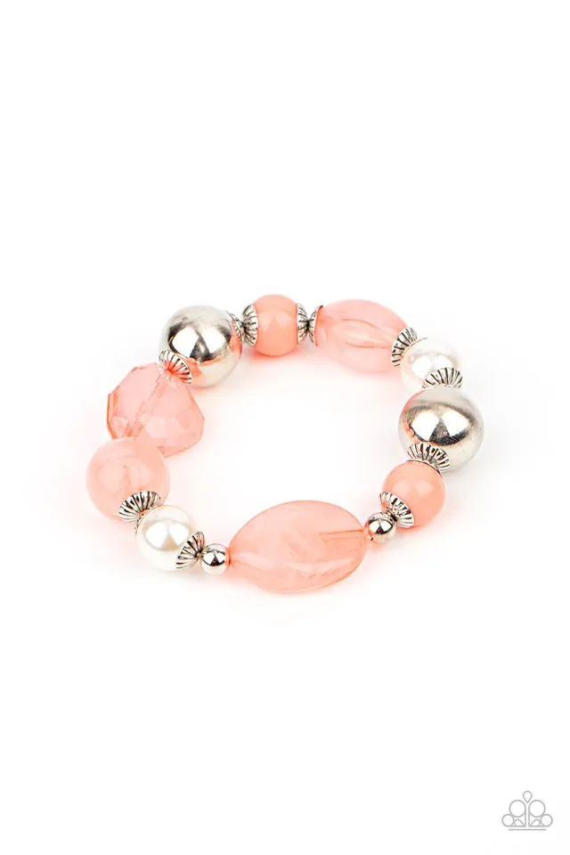 Paparazzi Bracelet ~ Resort Ritz - Orange