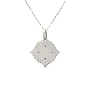 PINK SAPPHIRE PENDANT STERLING SILVER