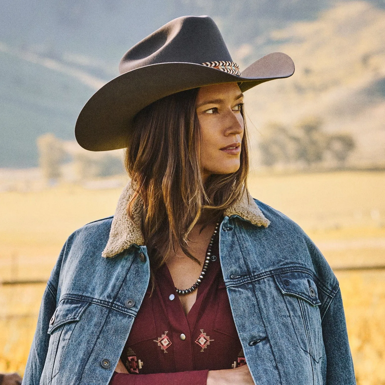 Premium Fur Felt Cowboy Hat with Braided Hatband