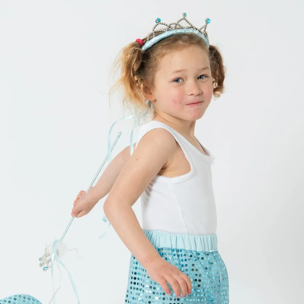 Princess Crown   Tiara Set - Light Blue